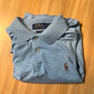 Limited edition heather blue polo